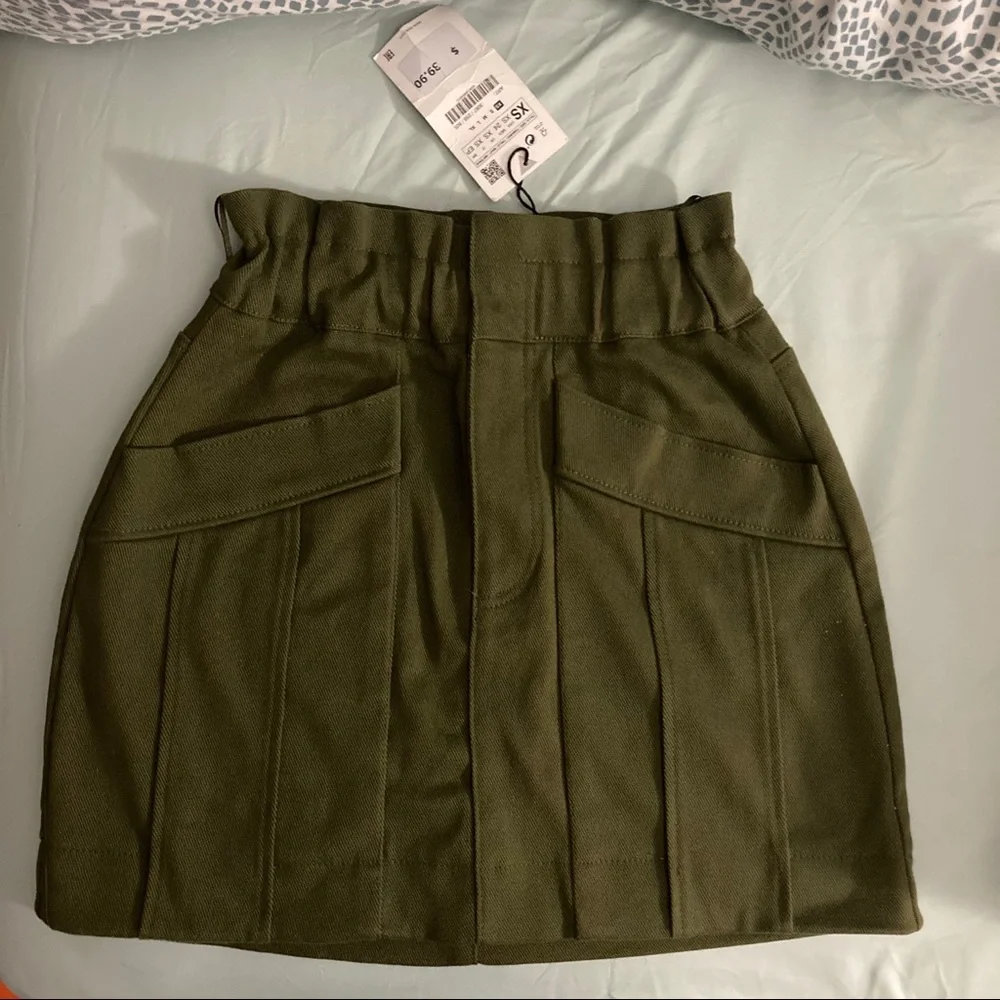 Zara Paperbag Skirt - Picture 2 of 6